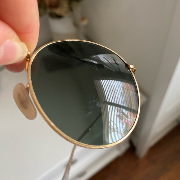 Ray Ban RB3447 Round Metal Sunglasses - Picture 6 of 7